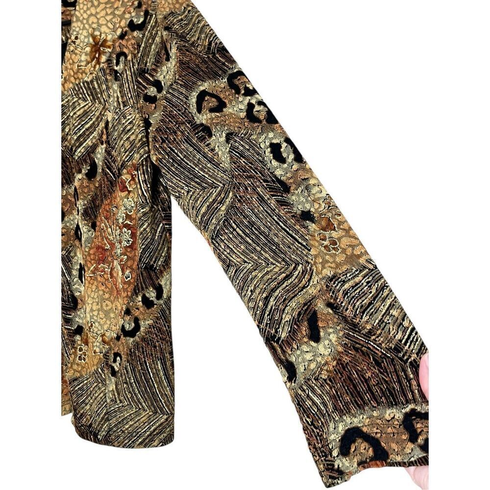 Vintage Coldwater Creek Brown Maxi Dress And Cardigan Set Size M - Picture 10 of 13